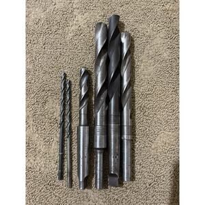 Lot‎ Of 6 MORSE USA TWIST DRILL BIT MORSE TAPER 17/32 47/64 18mm See Pictures